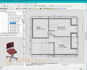 CURSO DE DECORACION DE INTERIORES- Práctica por Ordenador Floorplan v.11. Manejo del Programa
